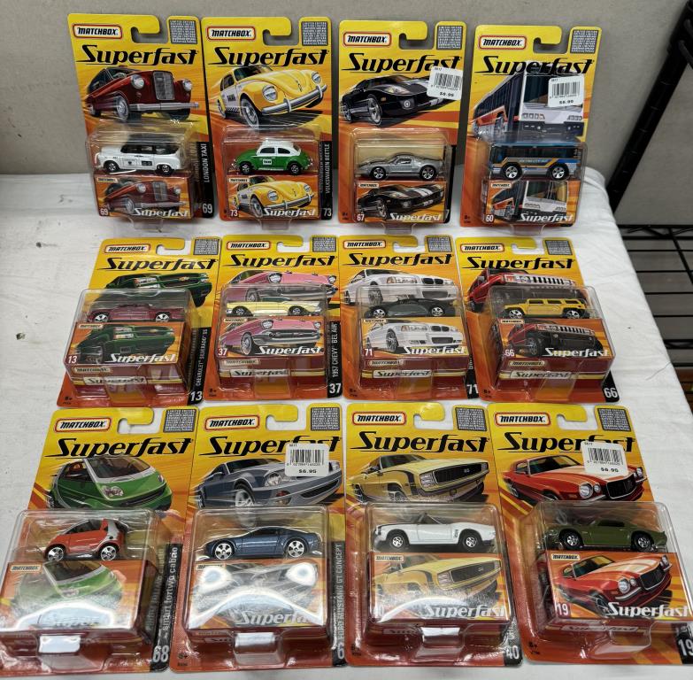 2 complete Matchbox Superfast dealer/retail/trade boxes (24 models ) - Image 3 of 7