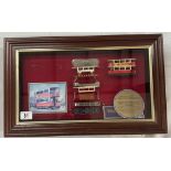 A Matchbox yesteryear limited edition 2909 Preston Tram Car component display cabinet