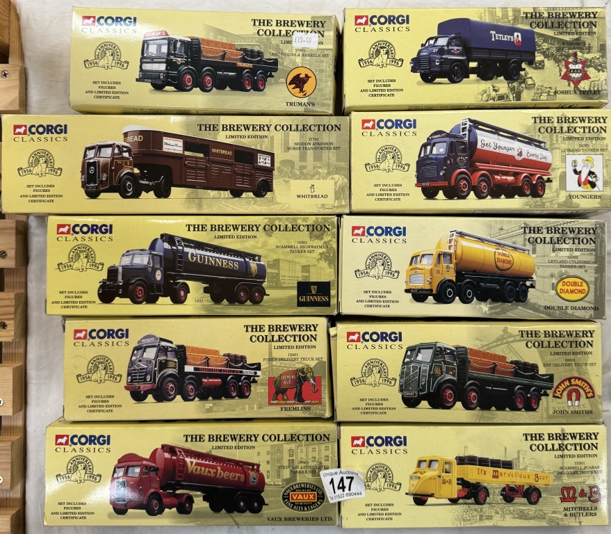 10 Corgi Classics brewery collection lorries