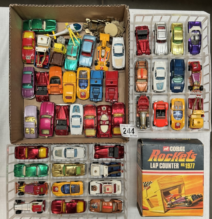 A good collection of Corgi Juniors & Corgi Rockets with a quantity of keys