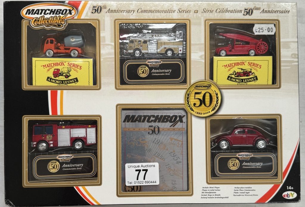 A Matchbox collectables 50th anniversary commemerative series gift set