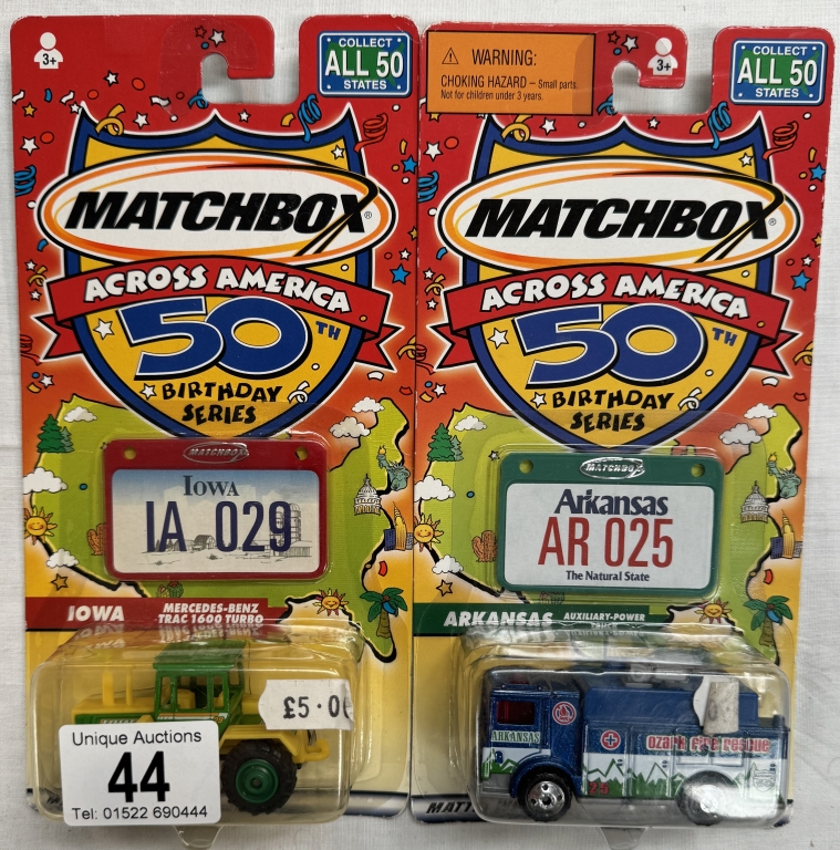 5 Matchbox world class models, 4 Matchbox around the world and 2 across America 50th birthday series - Image 3 of 4