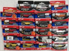 23 Action City fast wheels diecast cars in boxes