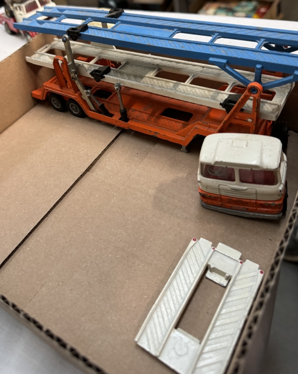 An unboxed Corgi tri-deck car transporter, Thames ice cream vans, Holmes wrecker etc - Image 7 of 7