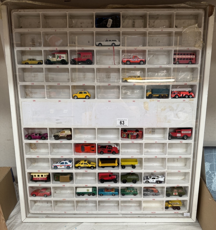 Matchbox shop display a/f with cars including Superfast in very good to mint condition