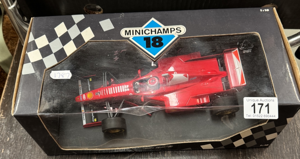 A Minichamps 1/18 Ferrari F310B E.Irvine. & 1/64 Schumacher Benetton etc - Image 2 of 6