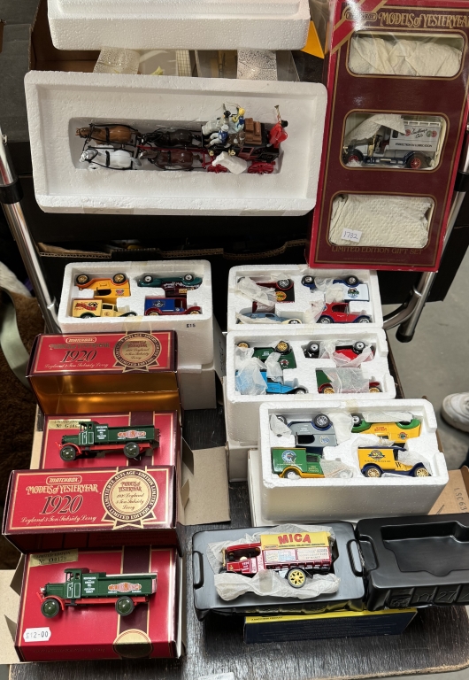 A quantity of Matchbox yesteryear including a gift set, Limited editions,& A Y27 Mica Foden steam