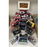 25 boxed motorcycle models by Atlas, Italeri etc and a wooden motorcycle jigsaw