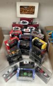 25 boxed motorcycle models by Atlas, Italeri etc and a wooden motorcycle jigsaw