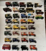 A good lot of unboxed Lledo diecast vans