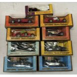 8 Matchbox models of yesteryear & 1 other in wood grain boxes