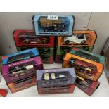 Matchbox models of Yesteryear No 1 - 17 in woodgrain boxes