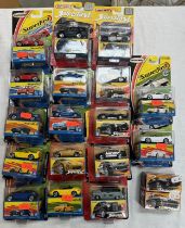 A box of Matchbox Superfast in blister packs with boxes
