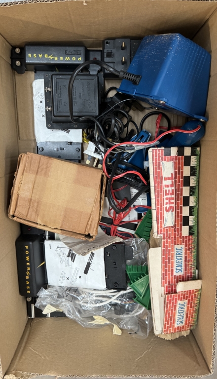 3 Boxes of vintage Scalextric track & power supplies etc (No cars) - Image 4 of 5
