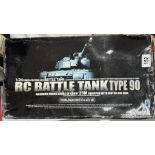 A Heng Long 1/24 RC radio control battle tank type 90. No instructions, No charger