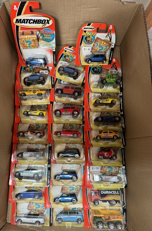 26 Matchbox Bonus models in blister packs