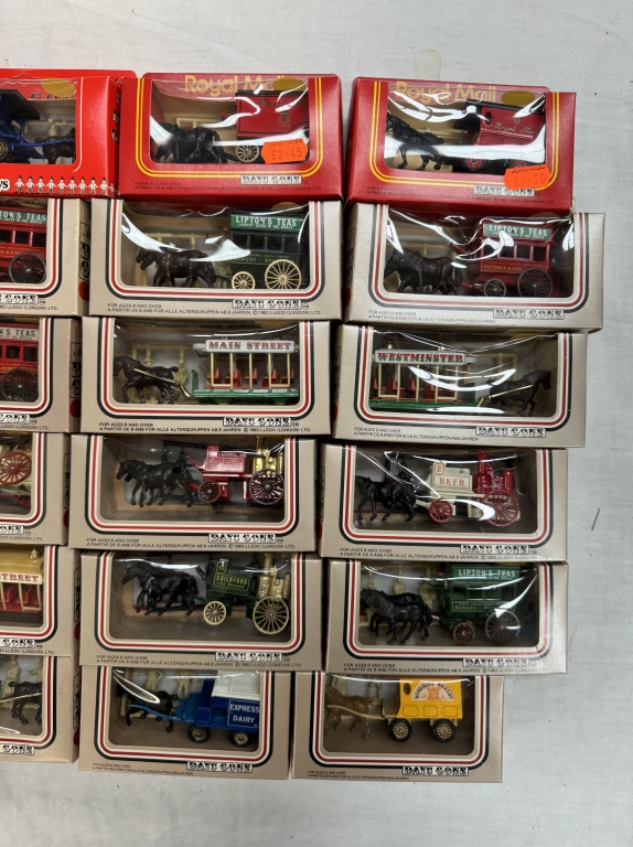 A large box of Lledo horse drawn vehicles - Image 3 of 3