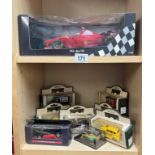 A Minichamps 1/18 Ferrari F310B E.Irvine. & 1/64 Schumacher Benetton etc