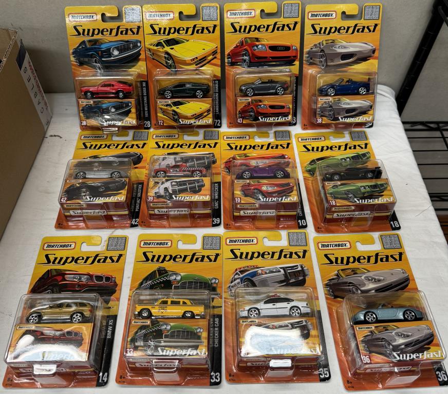 2 complete Matchbox Superfast dealer/retail/trade boxes (24 models) - Image 6 of 7