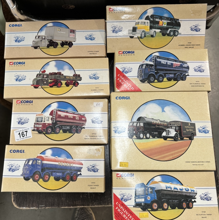 8 Corgi classics diecast lorries