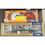 A Corgi limited edition 74901 ERF Rugby cement & CC12104 Strong serve Renaut