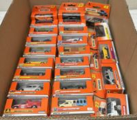 A quantity of boxed Matchbox cars in orange boxes