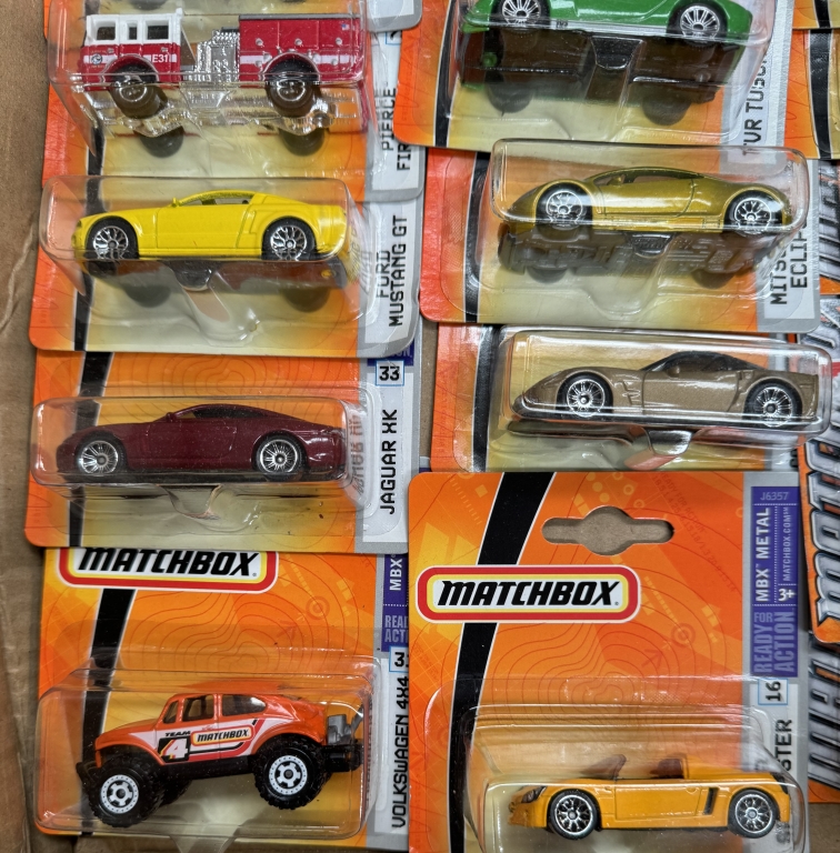 A box of Matchbox cars in blister packs - Image 3 of 5