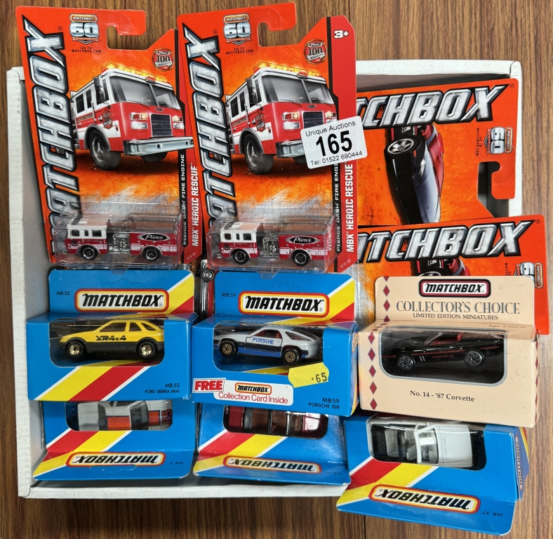 A quantity of boxed Matchbox cars including 1994 collectors choice