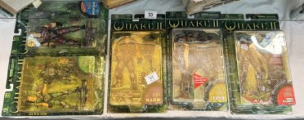 5 As new Quaker II action figures in blister packs