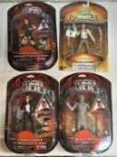 4 Tomb Raider Lara Croft figures in blister packs, as new