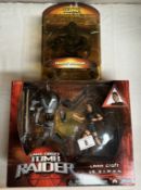 A Tomb Raider Lara Croft vs S.i.m.o.n. and a shadow guardian in blister pack as new