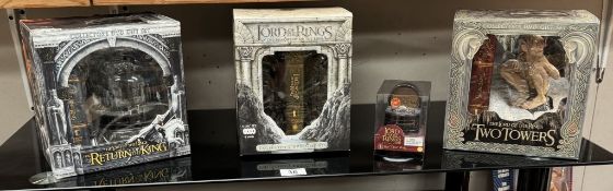 3 Boxed Lord Of The Rings DVD gift sets & Boxed replica, All as new