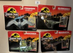 4 Jurassic park figures in blister packs
