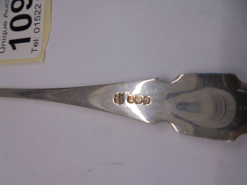 A hall marked silver pickle fork. - Image 3 of 3