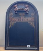 A Hostelling todays fine food chalkboard sign 40 x 60cm