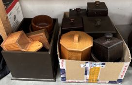 A good lot of wooden boxes etc