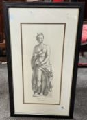 A framed print titled Venere Al Bagno