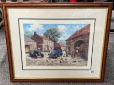 A signed limited edition print The Vets Visit by Kevin Walsh