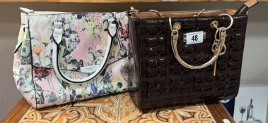 2 Lovely ladies bags by Fiorelli & River Island in as new condition