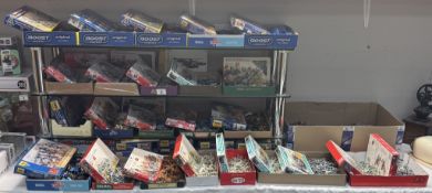 A large quantity of 1/72 scale plastic soldiers with boxes in various conditions by Italeri etc