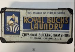 A vintage advertising Royal bucks laundry box