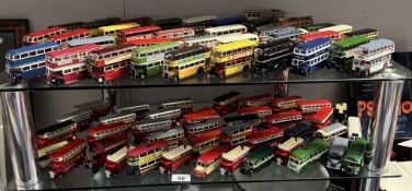 A good collection of unboxed Corgi, EFE, Lledo etc Diecast buses