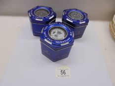 Three Paterson USA dual time water resistant gent's wrist watches.