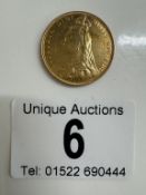 An 1889 Victoria Full Sovereign