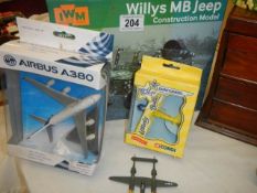 A Willys MB Jeep construction model etc.,
