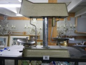 A set of vintage shop scales.