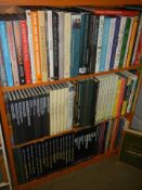 Three shelves of cookery and travel related books etc., COLLECT ONLY.