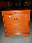 A two drawer bedside chest. COLLECT ONLY.