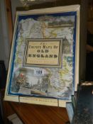 One volume "The County Maps of Old England"