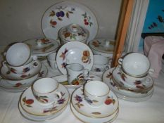 A Royal Worcester Evesham pattern tea set. COLLECT ONLY.